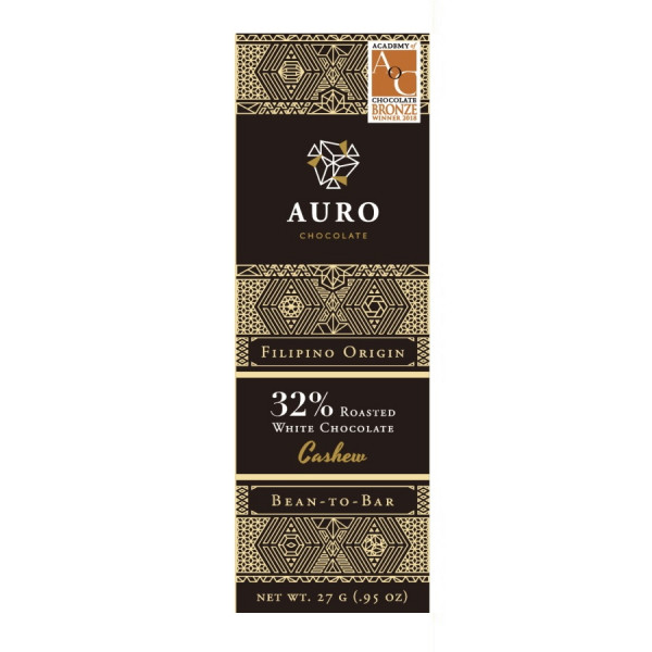 Auro Saloy - geröstete weiße Schokolade mit Cashew