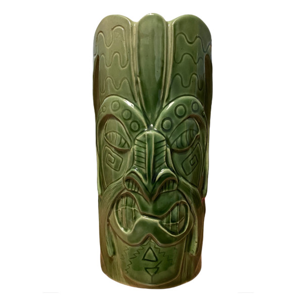 Tiki Mug „Boruca Mask" (grün)