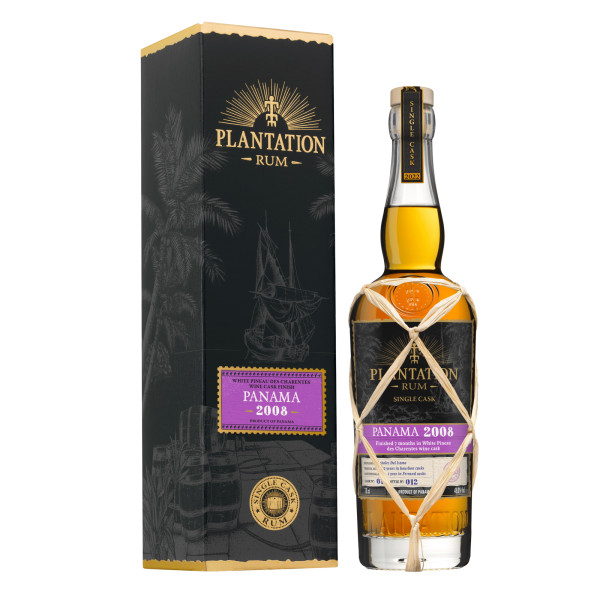 Plantation Rum Panama 2008 Single Cask Collection 2022 - White Pineau des Charentes Cask Finish