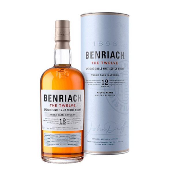 BenRiach The Twelve Speyside Single Malt Scotch Whisky Three Cask Matured Sherry - Bourbon - Port