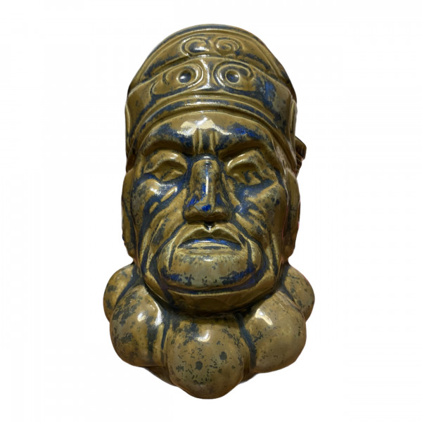 Tiki Mug "Azteca Warrior" (blau beige)